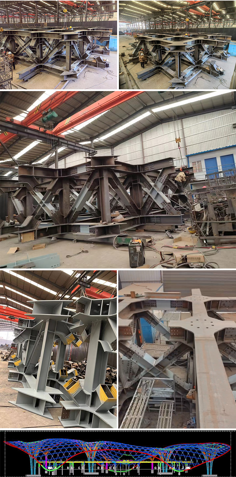 三峡恒基能脉瓜州70万千瓦“光热储能+”东吸热塔玛曲钢结构项目